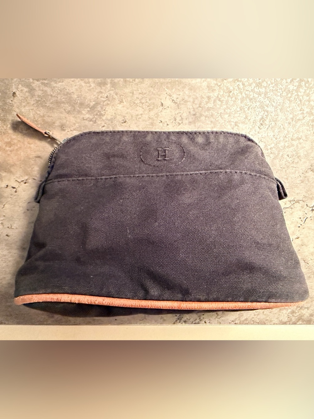Hermes Canvas Pouch